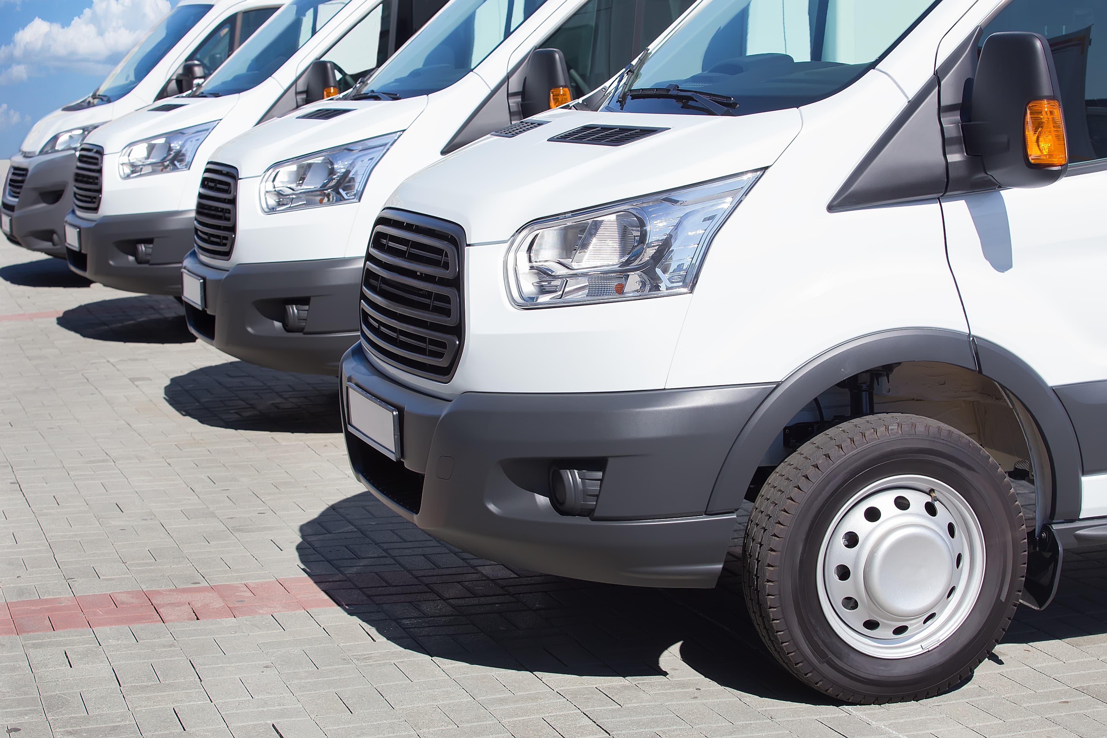 White Minibuses